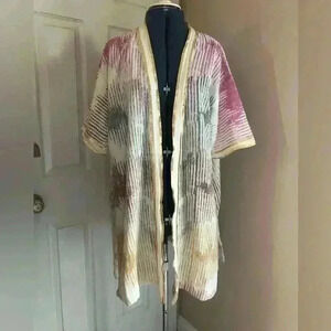 SOFT SORROUNDINGS BOHO HIPPIE KIMONO SHRUG DUSTER ONE SIZE FITS MOST